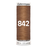 Gutermann garen | 200m | 842 licht bruin naaigaren GM - 200 - 842 - LBRUIN 4008015034160